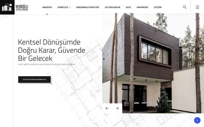 Nebioğlu Kentsel Dönüşüm — kurduğumuz web sitesi